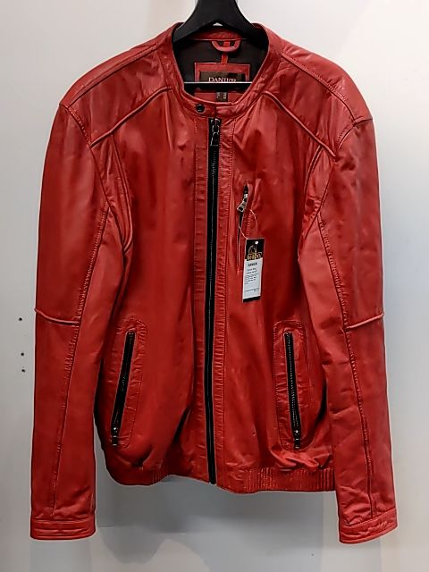 DANIER Fashion Moto Leather JACKET, XL