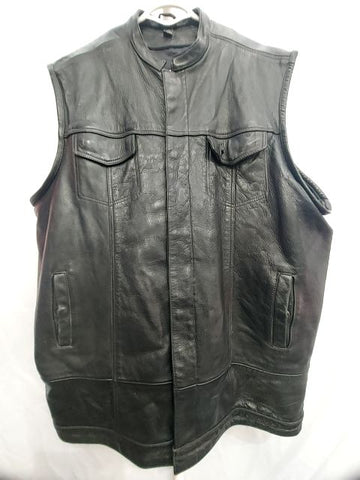 CMC Club Style Leather VEST, 5XL