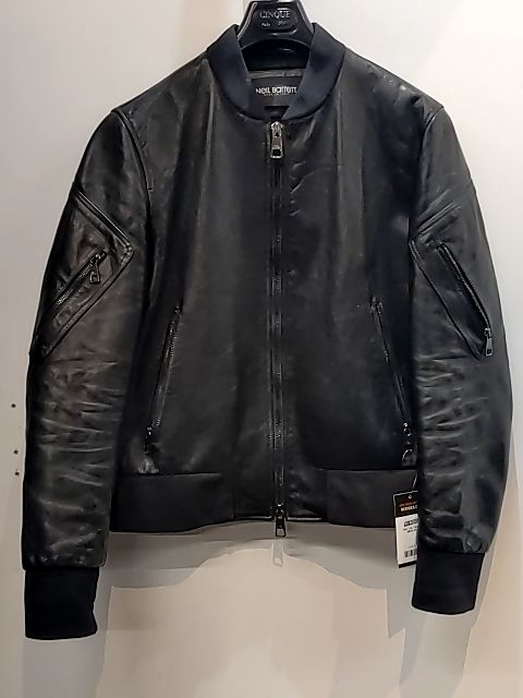 NEIL BARRETT Bomber Leather JACKET, LRG