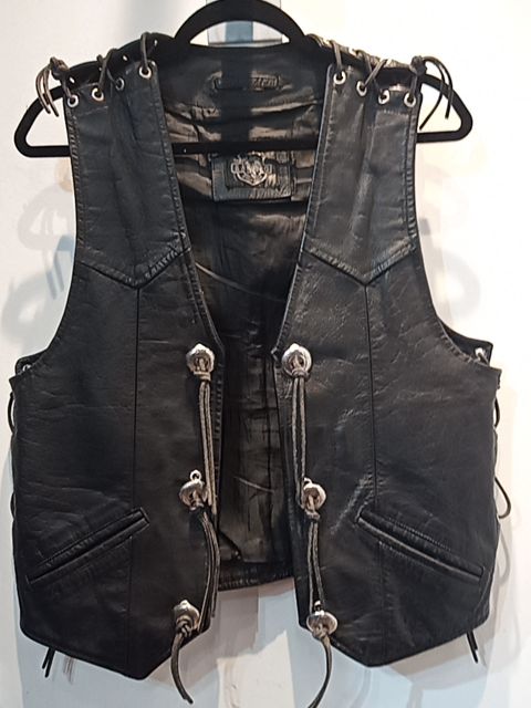 RABERG Bar Leather VEST, MED