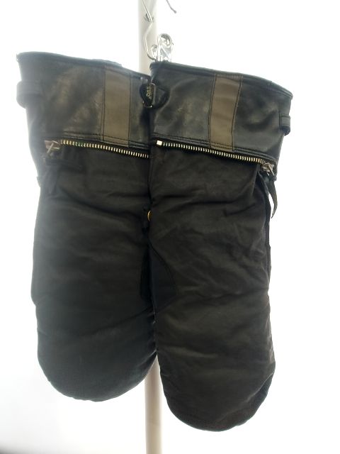 LEWIS LEATHERS Zip-In Gauntlet Mitts Leather GLOVES, XL