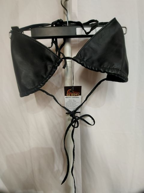 MACK'S LEATHERS Bikini Top Leather SHIRT, LRG