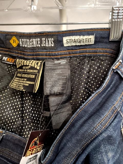 RESURGENCE Straight Fit Denim PANTS, 38