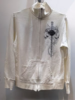 HARLEY DAVIDSON Zip Front Turtleneck Textile SHIRT, MED