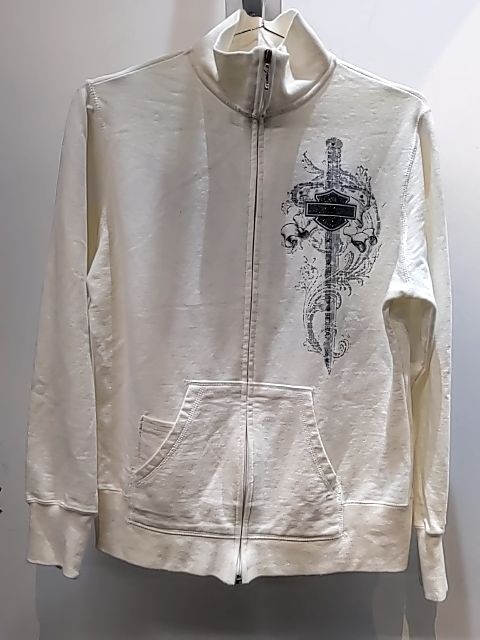 HARLEY DAVIDSON Zip Front Turtleneck Textile SHIRT, MED