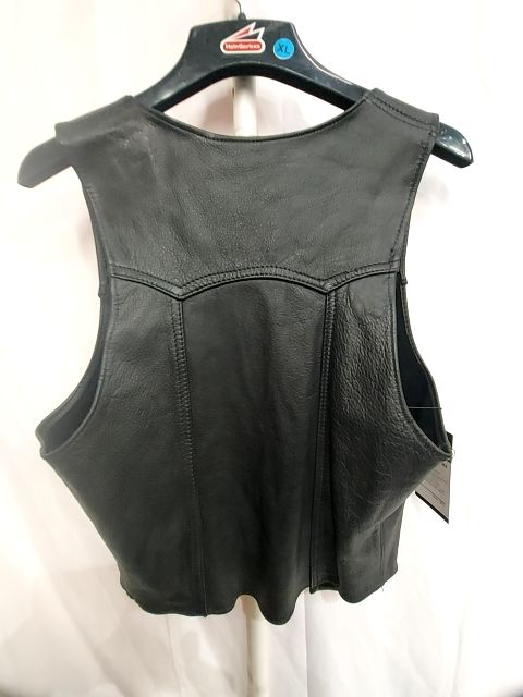 MACK'S LEATHERS Bar Leather VEST, LRG