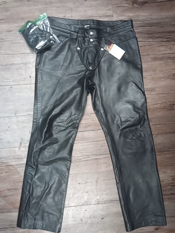 PRIAPE Fetish Leather PANTS, 36