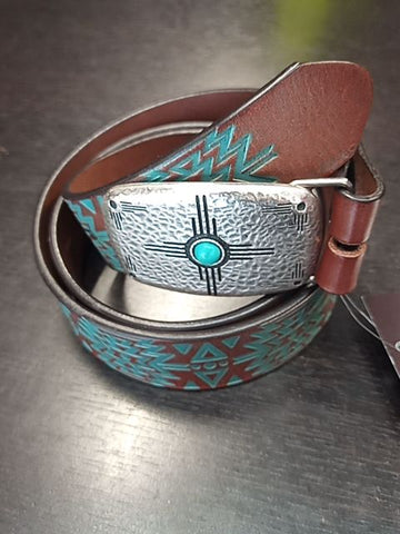 HOOEY Dakota Belt Leather ACCESSORY, 38