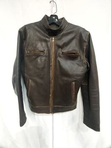 UNBRANDED Fashion Cafe Racer Leather JACKET, SM