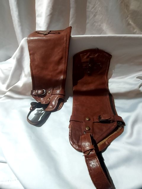 UNBRANDED Half Chap / Boot Spats Leather ACCESSORY, 8