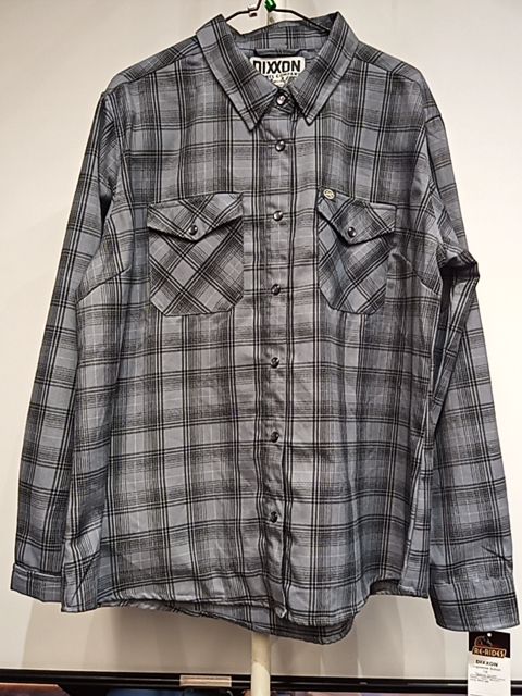 DIXXON Longsleeve Button Up Textile SHIRT, XXL