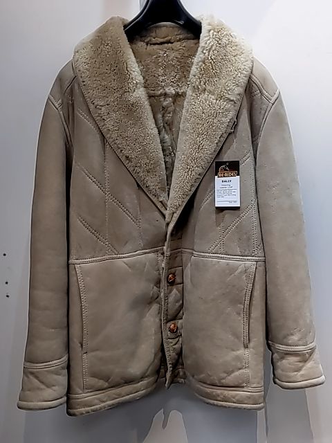 BALLY Shearling Leather COAT, LRG