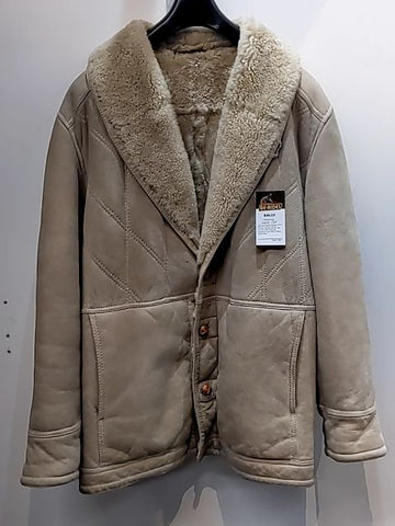 BALLY Shearling Leather COAT, LRG