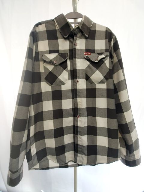 DIXXON Long Sleeve Button Up Textile SHIRT, SM