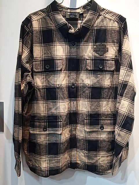 HARLEY DAVIDSON Longsleeve Button Up Textile SHIRT, 2XL
