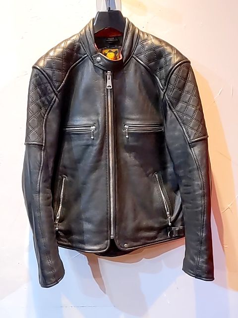 GOLDTOP Flat Tracker Leather JACKET, SM m 38"