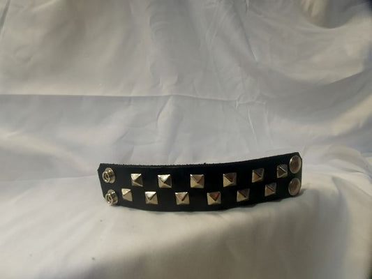 MACK'S LEATHERS Studded Wristband Leather ACCESSORY, 6.25