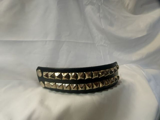 MACK'S LEATHERS Studded Wristband Leather ACCESSORY, 7.25