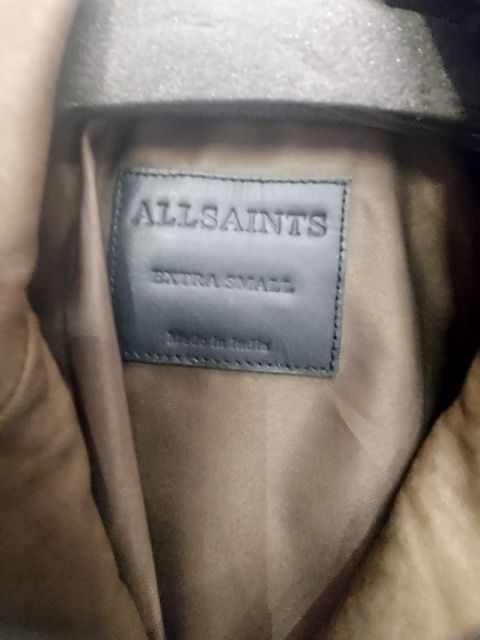 ALL SAINTS Milo Biker Leather JACKET, XS