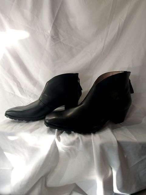 OSSTONE Back Zip Ankle Leather FOOTWEAR, 45