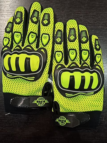 ALPHA CYCLE GEAR Riding Mesh Textile GLOVES, XL