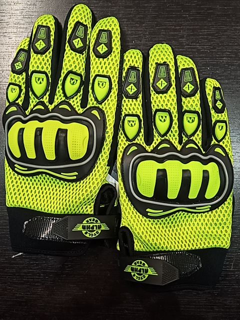 ALPHA CYCLE GEAR Riding Mesh Textile GLOVES, XL