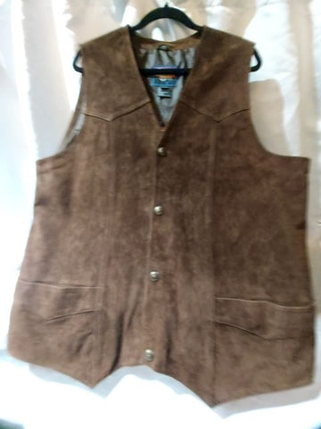 CRIPPLE CREEK Western Gambler Suede VEST, XXL