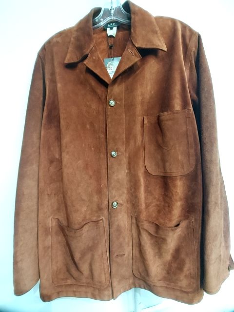 A.P.C. Vintage Overshirt Suede SHIRT, MED