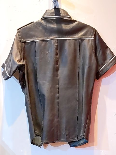 KOOKIE Short Sleeve Uniform Leather SHIRT, LRG