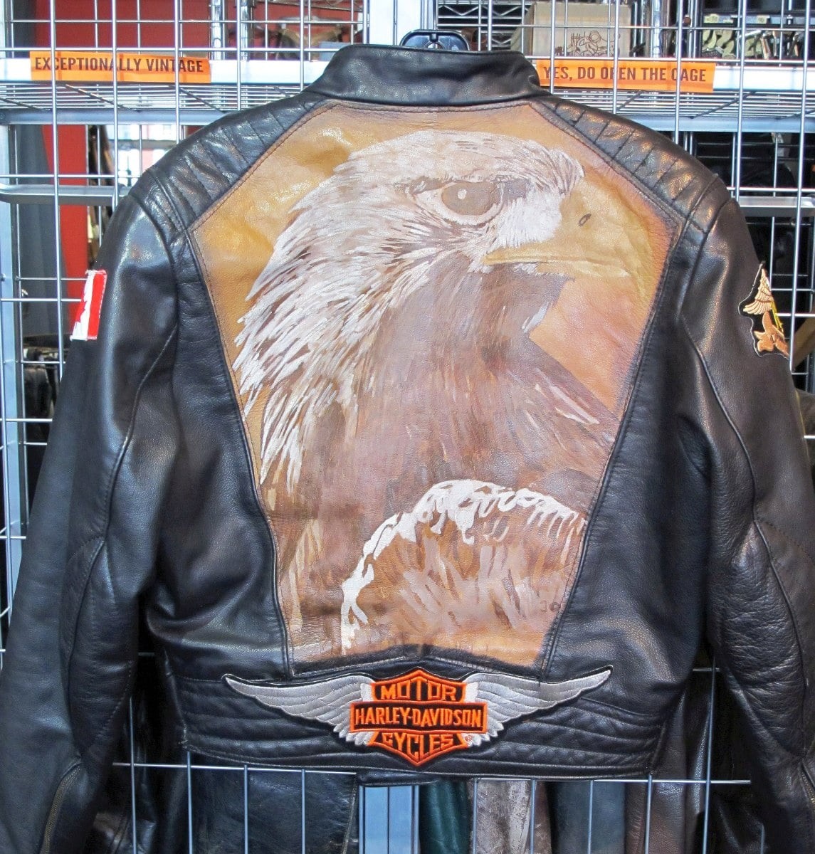 Vintage Hand-Painted Eagle Jacket