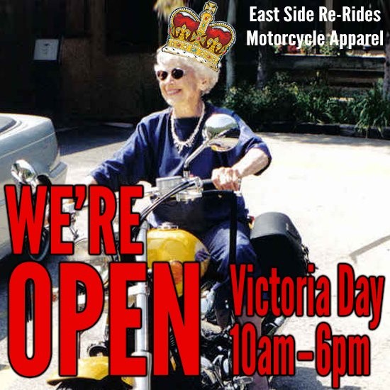 We’re open Victoria Day – May 20 2019